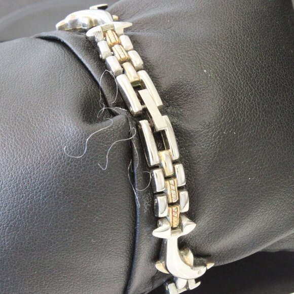 Vintage Ladies Da Vinci Quartz Watch Dolphin Bracelet Used 22mm - Picture 11 of 13